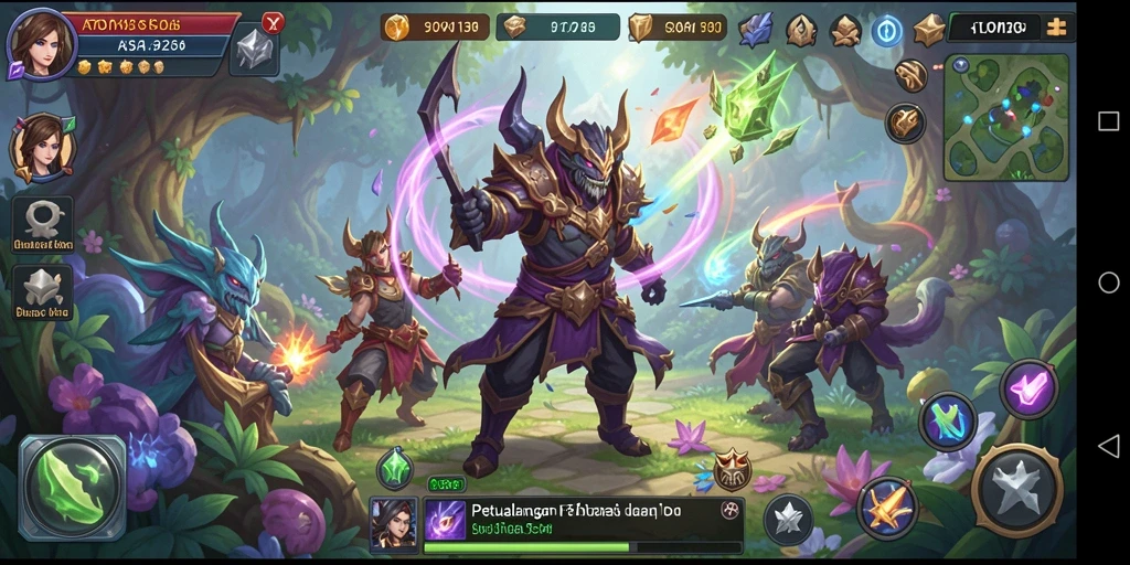Tampilan gameplay seru dari ATOM138 yang mengandalkan strategi RPG.