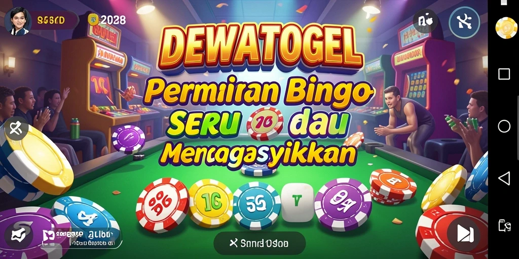 Tampilan utama DEWATOGEL dengan gameplay Bingo yang seru.