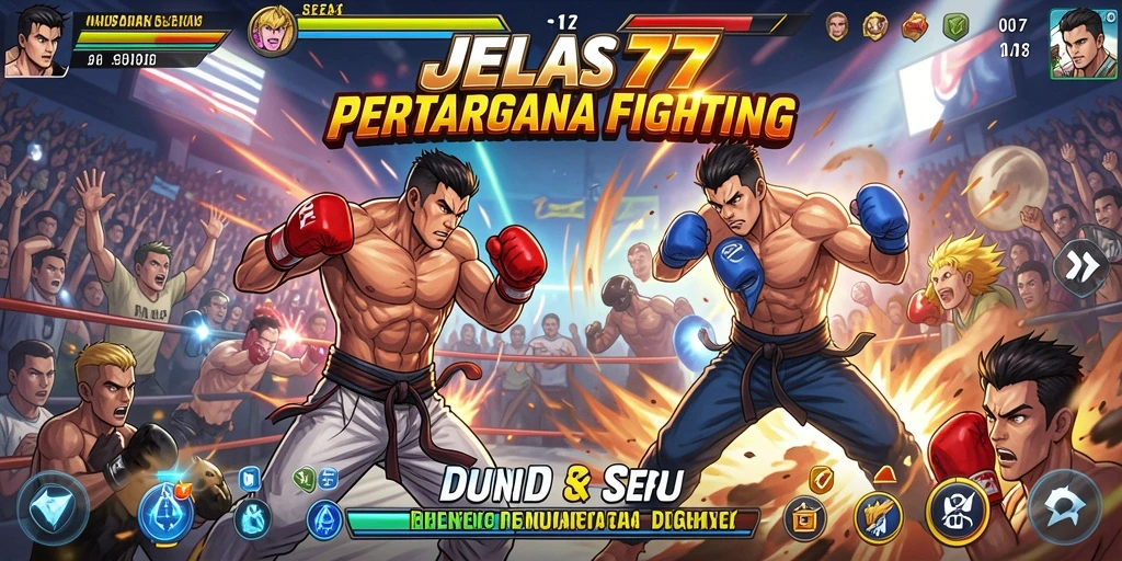 Tangkapan layar dari JELAS777 menunjukkan aksi pertempuran intens.
