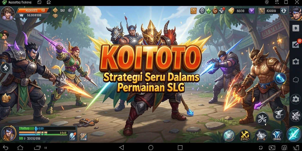 Tangkapan layar utama KOITOTO menunjukkan pertempuran strategis yang menarik.