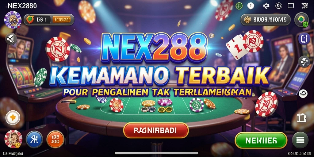 Screenshot menunjukkan gameplay seru di NEX288 dengan dealer langsung.