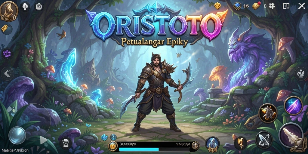 Screenshot gameplay ORISTOTO menampilkan petualangan seru di dunia fantasi.