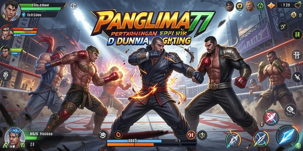 Screenshot gameplay seru di PANGLIMA77 yang menunjukkan pertarungan mendebarkan.