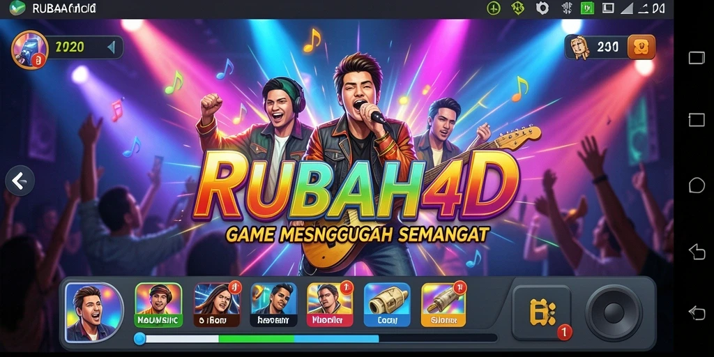 Screenshot gameplay RUBAH4D dengan musik yang menghibur.