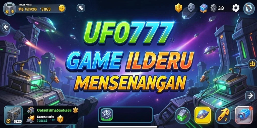 Tampilan gameplay seru UFO777 dengan UFO yang sedang beraksi.